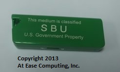 Unclassified silk screened USB drive